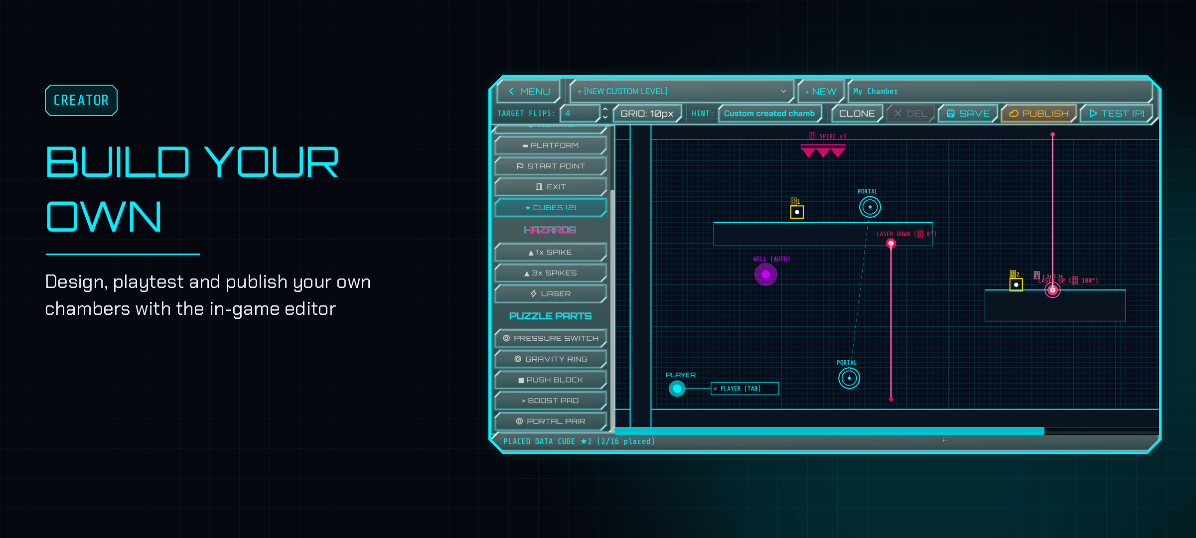 Gravity Shift Chamber Creator